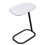 Столик приставной с прямоугольной серой столешницей Steel Stable Table варинант исполнения - 2 | Loft Concept в Грозном