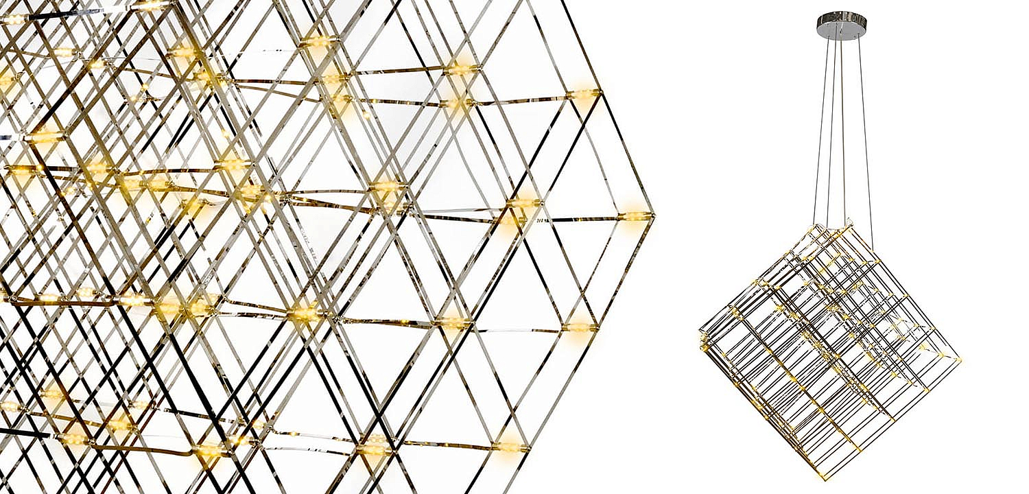 Люстра Moooi Tesseract Yellow lamp M Люстра Moooi Tesseract Yellow lamp M - Loft-Concept в Грозном