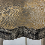 Металлический столик со столешницей в виде слеба Slabby варинант исполнения - 4 | Loft Concept в Грозном