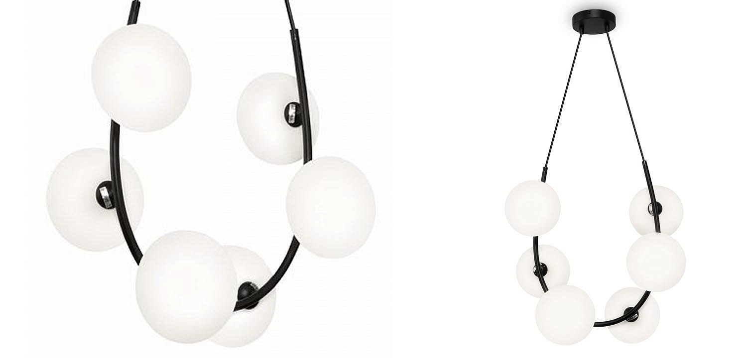 Люстра Marcan 6 Ball Chandelier Black Люстра Marcan 6 Ball Chandelier Black - Loft-Concept в Грозном