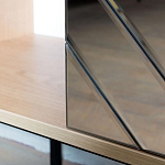 ТВ-тумба с зеркальным декором Serena TV-Stand варинант исполнения - 4 | Loft Concept в Грозном