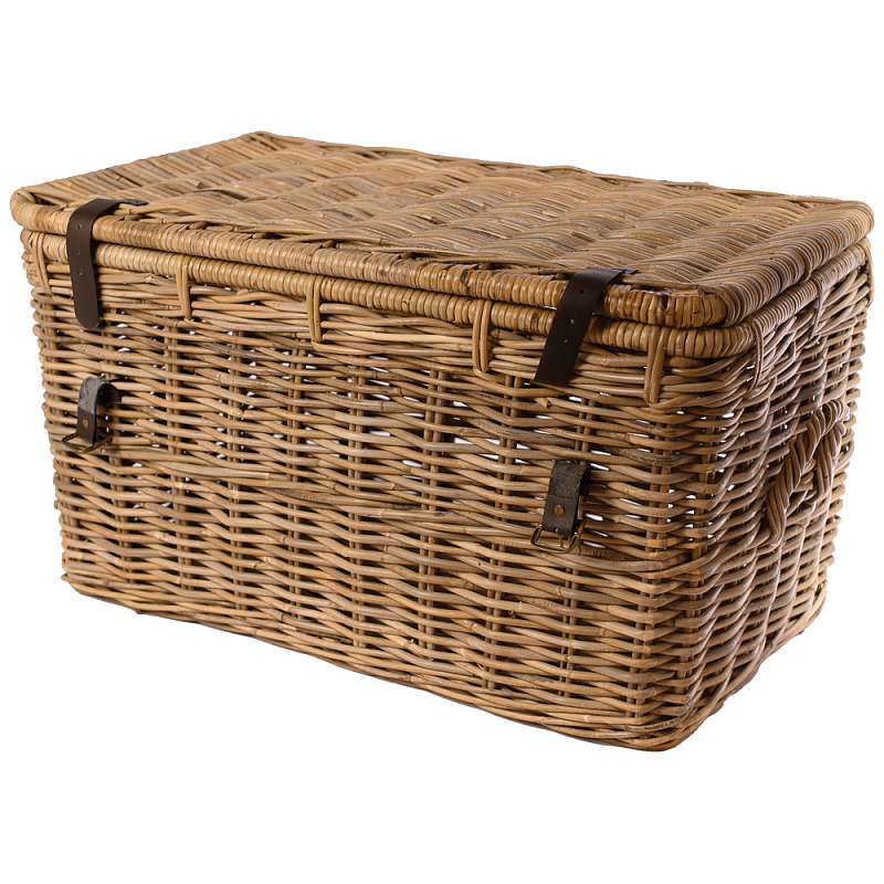 Плетеный сундук Clovis Wicker Chest Коричневый Плетеный сундук Clovis Wicker Chest Коричневый в Грозном | Loft Concept