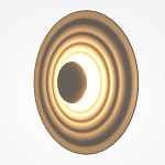 Бра круглое Soft Halo бежевый варинант исполнения - 3 | Loft Concept в Грозном