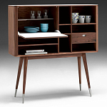 Дизайнерский комод-буфет на высоких ножках с выдвижными ящиками и открытыми полками Joshar варинант исполнения - 2 | Loft Concept в Грозном