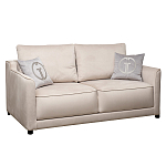 Диван двухместный раскладной светло-серый с кантом Pride варинант исполнения - 1 | Loft Concept в Грозном