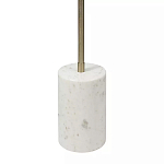 Торшер золотистый с 2-мя подвижными плафонами на белом мраморном основании Streams of Light варинант исполнения - 3 | Loft Concept в Грозном