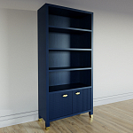 Книжный Стеллаж Elsa Dreams Blue с задней стенкой варинант исполнения - 2 | Loft Concept в Грозном