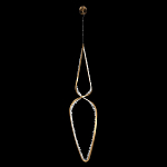 Подвесной светильник обрамленный элементами в виде кристаллов Smooth Shine варинант исполнения - 3 | Loft Concept в Грозном