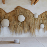 Большая дизайнерская Инсталляция из соломы RAFFIA Installation  варинант исполнения - 2 | Loft Concept в Грозном