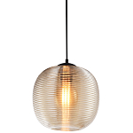 Подвесной светильник со стеклянным рельефным плафоном хром Perforated Glass 25 варинант исполнения - 1 | Loft Concept в Грозном