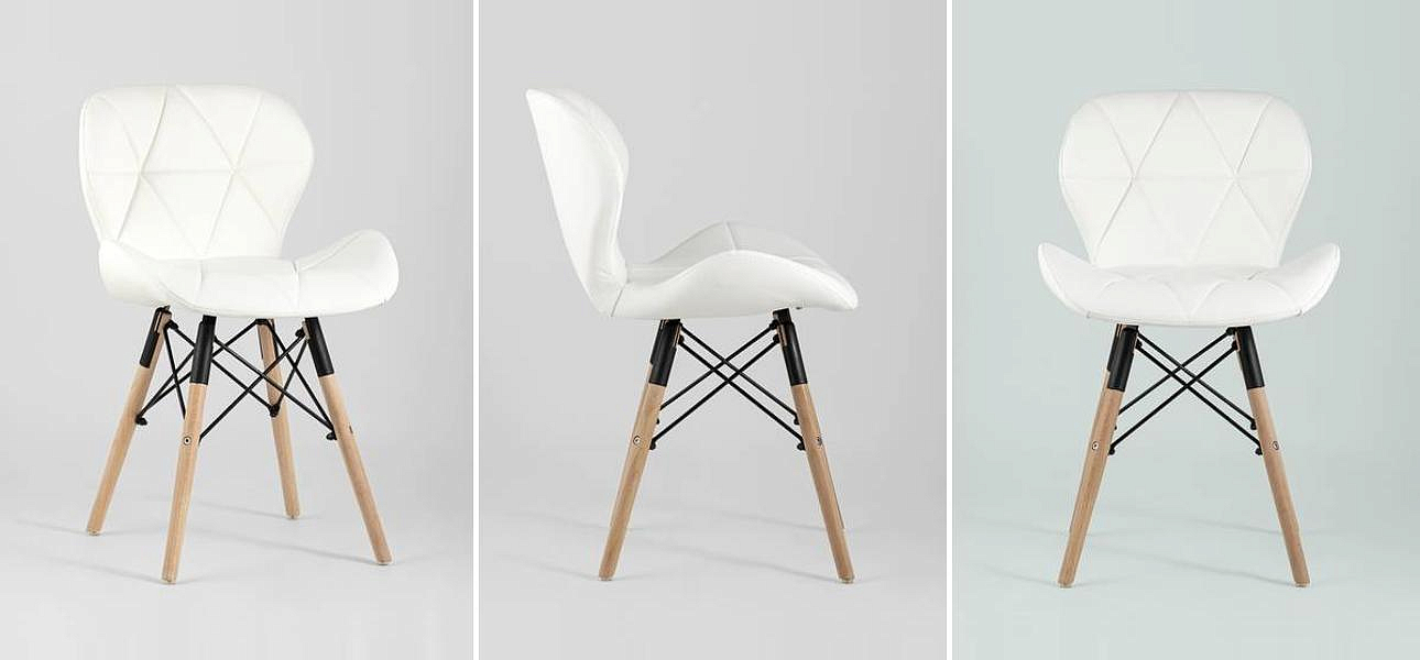 Стул Jeroen Chair Белая Экокожа Стул Jeroen Chair Белая Экокожа - Loft-Concept в Грозном