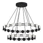 Люстра двухъярусная с круглыми светодиодными источниками света Maxine Light варинант исполнения - 3 | Loft Concept в Грозном