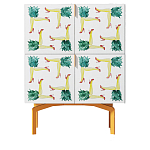 Тумба  с рисунком Short Pina Colada Orange варинант исполнения - 1 | Loft Concept в Грозном