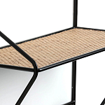 Настенная вешалка с полкой из ротанга Bourn Shelf-hanger варинант исполнения - 4 | Loft Concept в Грозном