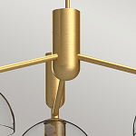 Люстра с 3-мя прозрачными полусферическими плафонами из стекла Alora Mood варинант исполнения - 3 | Loft Concept в Грозном