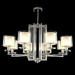 Люстра с 8-ю цилиндрическими плафонами из стекла Laurent варинант исполнения - 8 | Loft Concept в Грозном