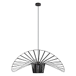 Подвесной светильник чёрного цвета с металлическим каркасом в форме веера Friture Vertigo Pendant варинант исполнения - 1 | Loft Concept в Грозном
