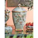 Ваза с крышкой и цветочным узором Genuine Chinese Classics варинант исполнения - 2 | Loft Concept в Грозном