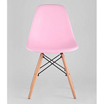 Пластиковый стул на ножках из массива бука Eames Pink варинант исполнения - 4 | Loft Concept в Грозном
