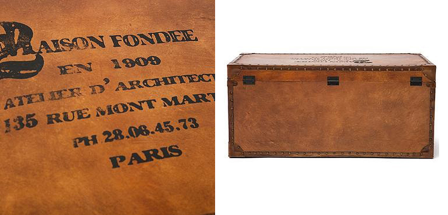 Стол-сундук Vintage buffalo leather chest-table - Loft-Concept в Грозном