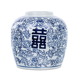 Китайская ваза Blue & White Ornament Vase