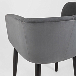 Мягкое кресло на металлических ножках Shaggy Dark Grey варинант исполнения - 6 | Loft Concept в Грозном