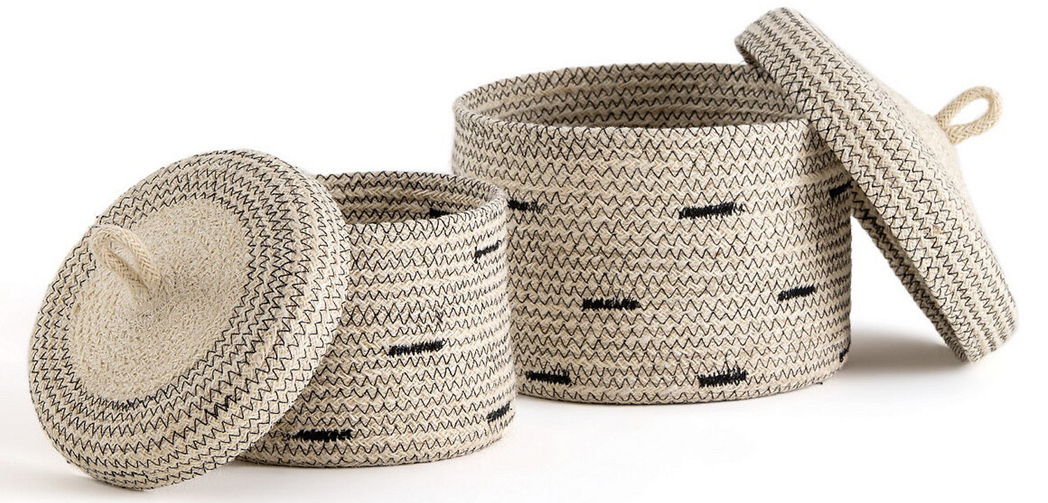 Комплект корзин из джута Wicker Baskets Комплект корзин из джута Wicker Baskets - Loft-Concept в Грозном