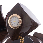 Настольный письменный набор из природного камня обсидиана коричневого Team leader варинант исполнения - 3 | Loft Concept в Грозном