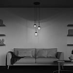 Подвесной светильник The column of light варинант исполнения - 6 | Loft Concept в Грозном