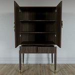 Кабинетный шкаф Elsa Dreams Walnut с 2-мя ящиками варинант исполнения - 4 | Loft Concept в Грозном