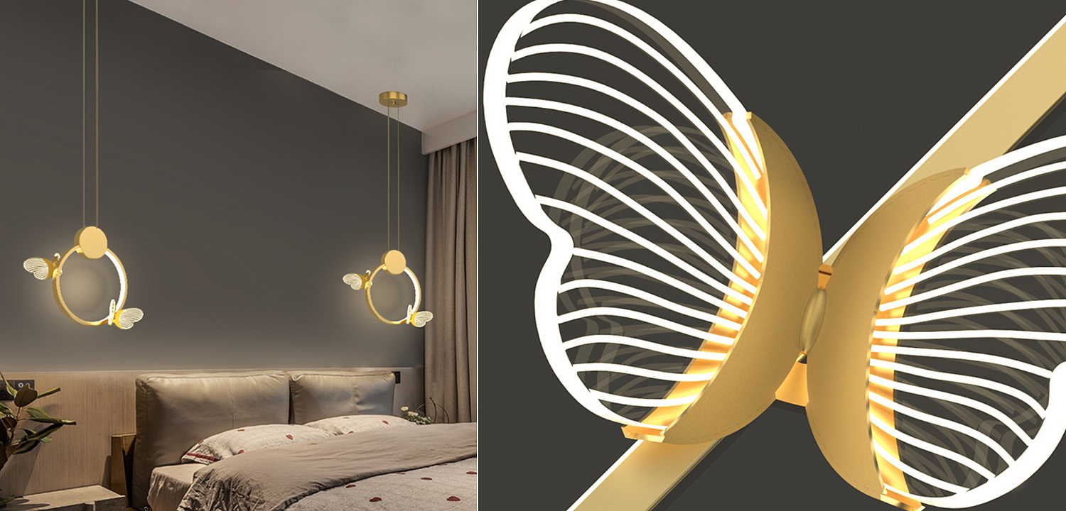 Светильник Butterfly Gold Circle Светильник Butterfly Gold Circle - Loft-Concept в Грозном