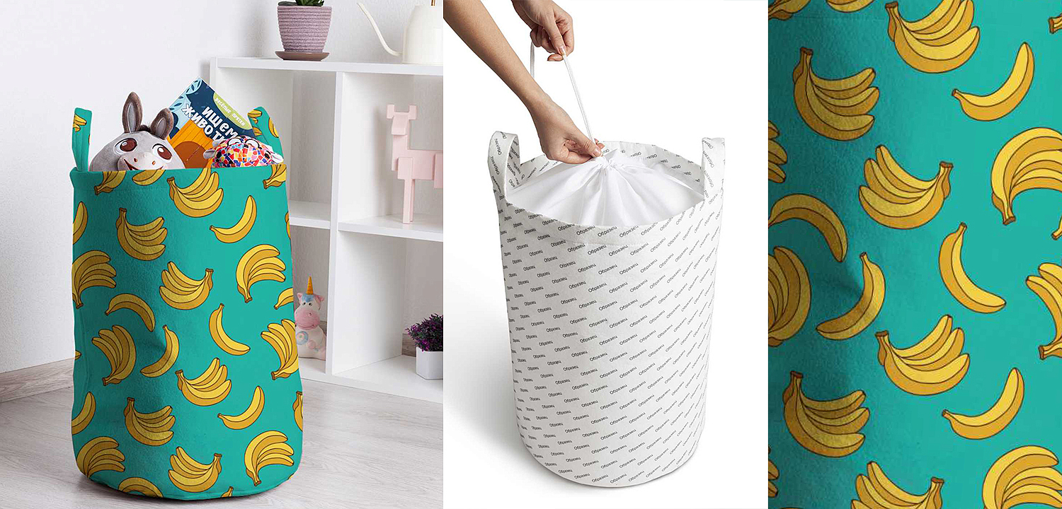 Корзина Bananas Pattern Basket Корзина Bananas Pattern Basket - Loft-Concept в Грозном