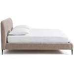 Кровать с обивкой велюр Hazel Velour Beige Bed варинант исполнения - 3 | Loft Concept в Грозном