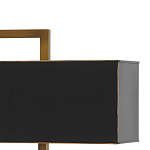 Настольная лампа прямоугольная с черным абажуром Strictness of Forms варинант исполнения - 1 | Loft Concept в Грозном