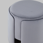 Пуф Alice Poof Grey Серый велюр варинант исполнения - 4 | Loft Concept в Грозном