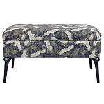 Банкетка с принтом из журавлей Crane варинант исполнения - 1 | Loft Concept в Грозном