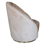 Кресло вращающееся велюровое кремовое Rotation варинант исполнения - 1 | Loft Concept в Грозном