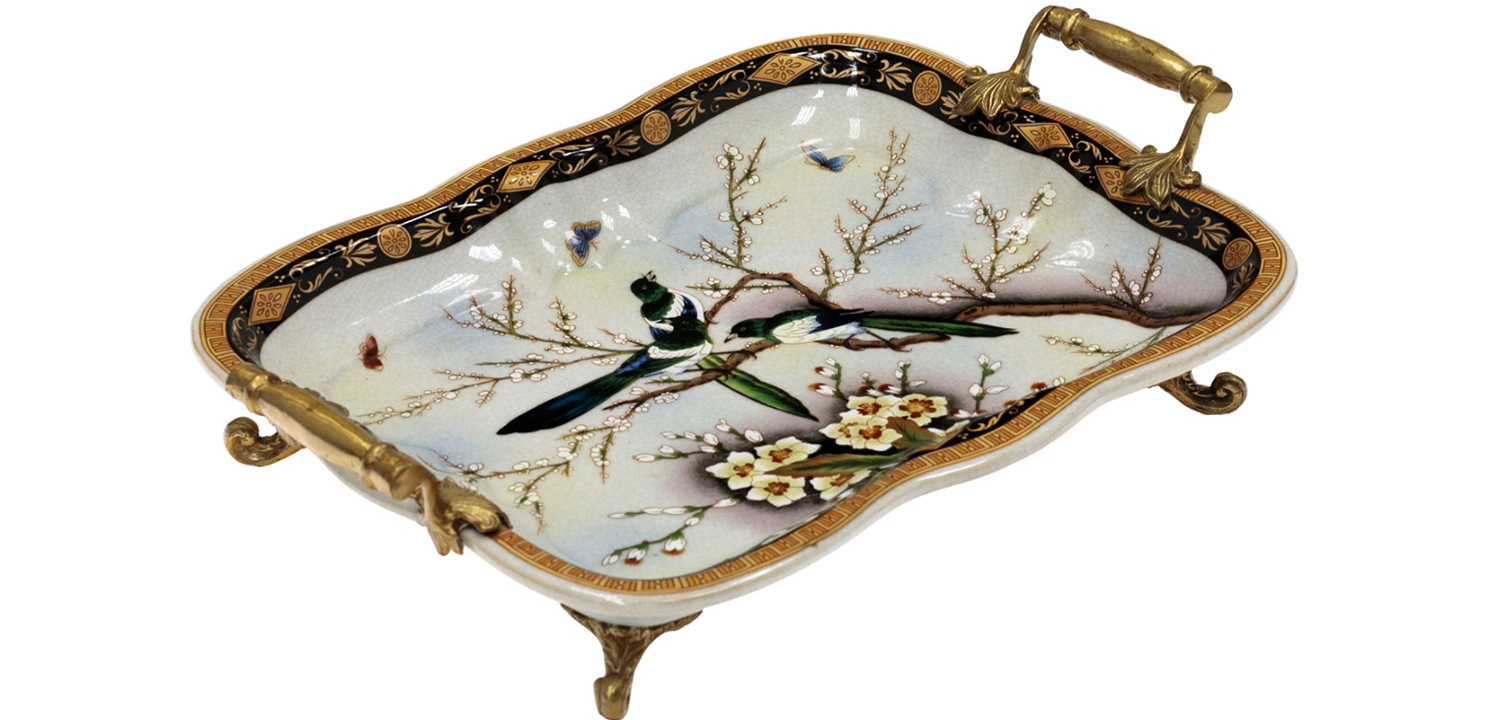 Поднос Magpies on Cherry Blossoms Поднос Magpies on Cherry Blossoms - Loft-Concept в Грозном