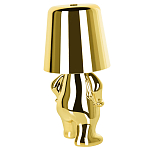 Настольная лампа фигурная золотого цвета с гладким абажуром Высота 19 см Sophia варинант исполнения - 6 | Loft Concept в Грозном