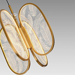 Люстра с гравировкой на акриловых плафонах Gravyura Bronze D 33 см варинант исполнения - 3 | Loft Concept в Грозном