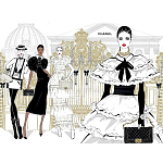 Megan Hess. Elegance варинант исполнения - 4 | Loft Concept в Грозном