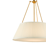 Подвесной светильник светодиодный с фактурным тканевым конусообразным абажуром White Fabric Lampshade варинант исполнения - 2 | Loft Concept в Грозном