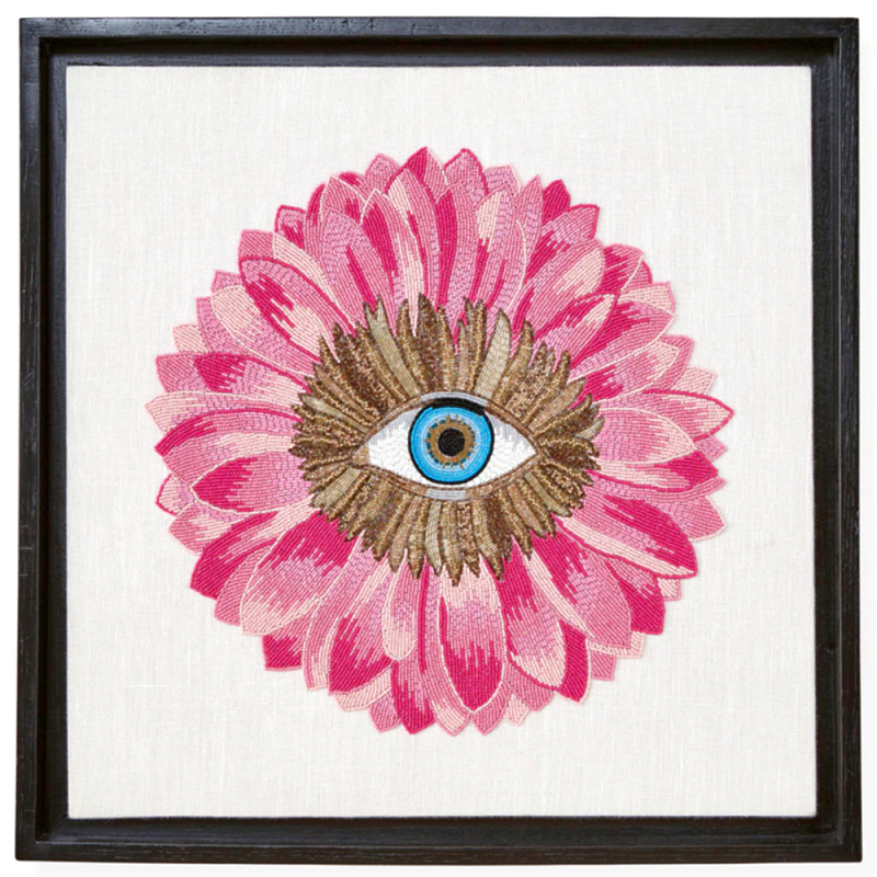 Панно Розовый цветок вышитое бисером PETALS BEADED ART Розовый Панно Розовый цветок вышитое бисером PETALS BEADED ART Розовый в Грозном | Loft Concept