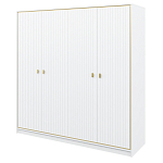 Шкаф белый четырёхдверный для одежды Antique Order варинант исполнения - 1 | Loft Concept в Грозном