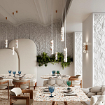 Подвесной светильник с цилиндрическим белым бетонным плафоном Terrazzo Light варинант исполнения - 3 | Loft Concept в Грозном