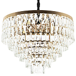 Люстра с прямоугольными хрустальными подвесками Lunet Crystal Rectangulars Chandelier 12 варинант исполнения - 1 | Loft Concept в Грозном