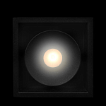 Встраиваемый спот светодиодный черного цвета квадратной формы из металла Pure Square варинант исполнения - 2 | Loft Concept в Грозном