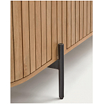 Буфет высокий из дерева манго и металла с открытыми полками и 2-мя дверцами Toinette варинант исполнения - 4 | Loft Concept в Грозном