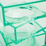 Стол журнальный в форме кубов Acrylic Furniture Lumina Mint Breeze варинант исполнения - 4 | Loft Concept в Грозном