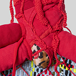 Настенный ковер разноцветный из одежды Heart варинант исполнения - 4 | Loft Concept в Грозном